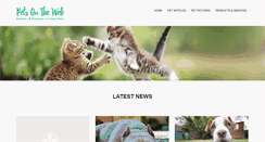 Desktop Screenshot of pets-on-the-net.com